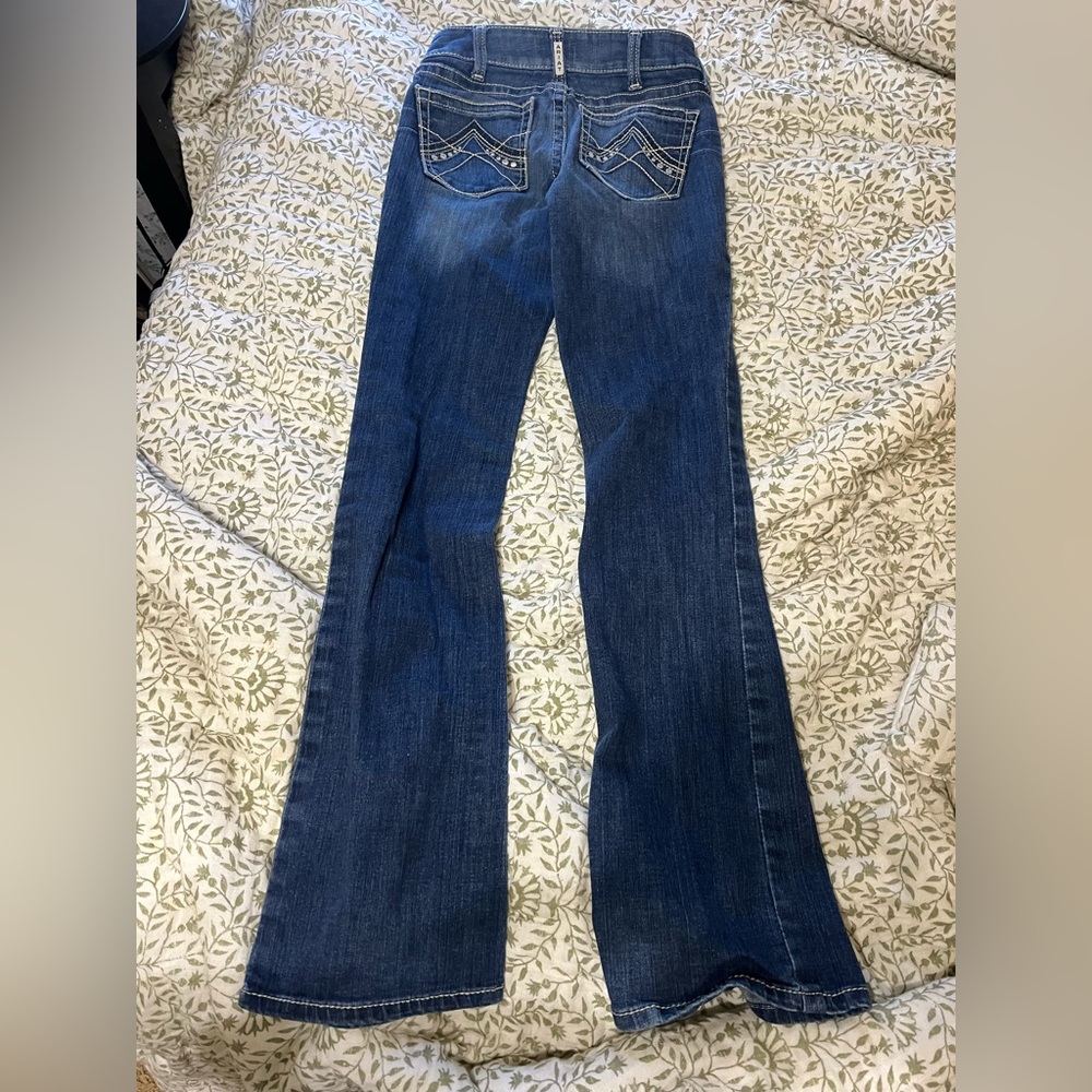 Ariat R.E.A.L. Mid rise whipstitch bootcut jeans